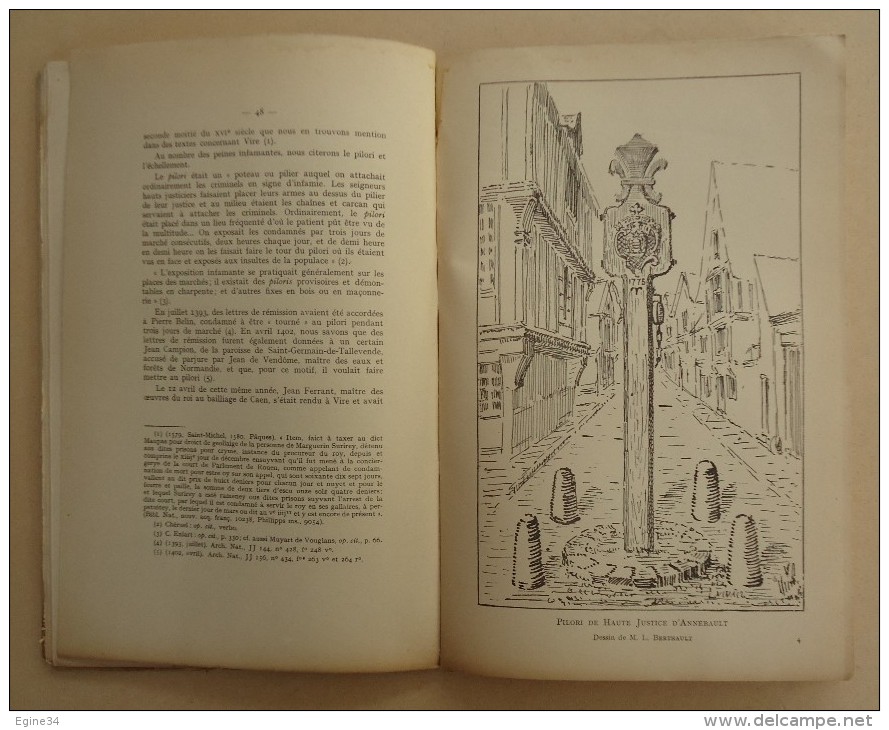 Histoire - 5 revues - V.  HUNGER - Ville de VIRE,  Exécutions Criminelles, Foires, Moulins, Vicomtes, Procureur..