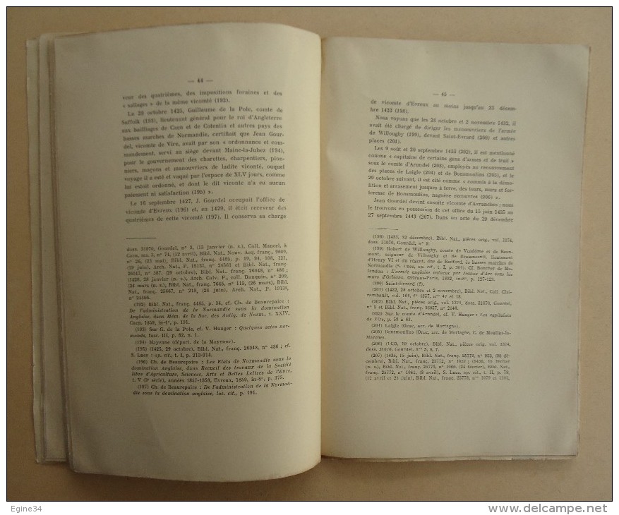 Histoire - 5 revues - V.  HUNGER - Ville de VIRE,  Exécutions Criminelles, Foires, Moulins, Vicomtes, Procureur..