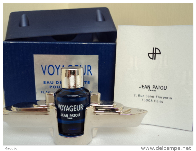 PATOU" VOYAGEUR" VAISSEAU &MINI EDT 5 ML + LE PAPIER LIRE !!! - Miniatures Men's Fragrances (in Box)