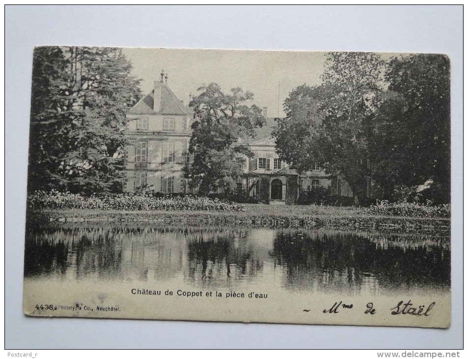 Chateau De Coppet Et La Piece D'eau  1907 A3 - Coppet