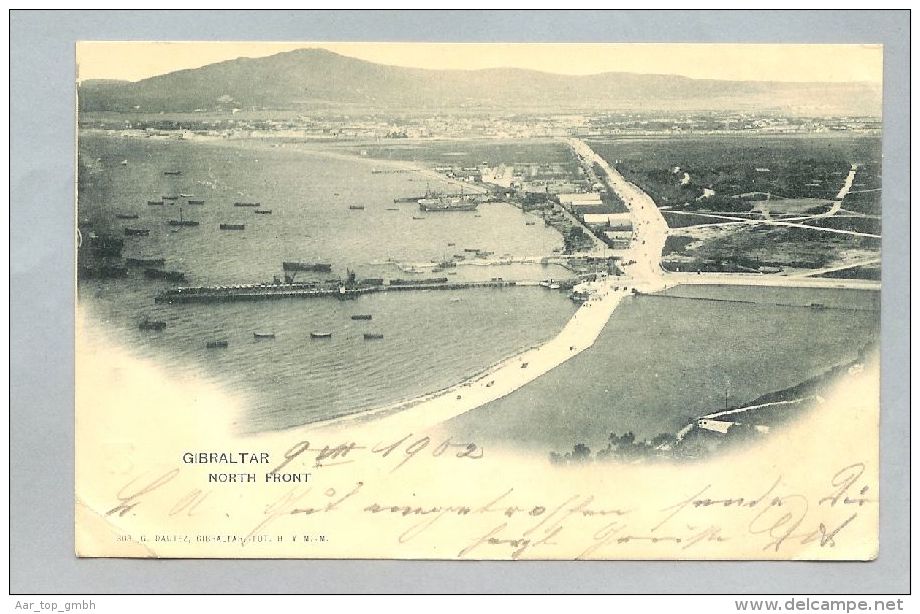 Gibraltar 1902-07-07 AK Nach Goldach Schweiz - Gibraltar