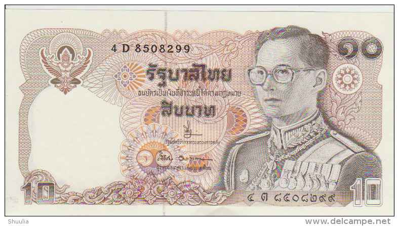 Thailand 10 Baht 1980 Pick 87 Sign63? UNC - Thaïlande