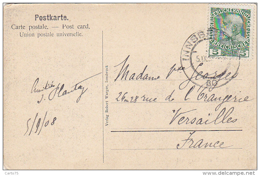 Autriche - Innsbruck Vom Berg Isel - Postmarked 1908 - Innsbruck
