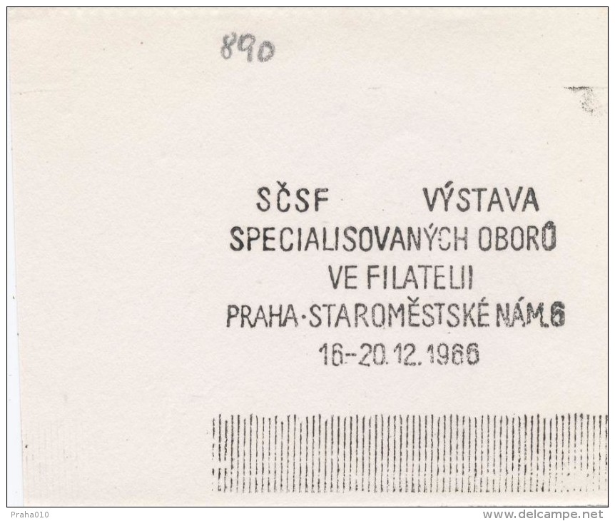 J2232 - Czechoslovakia (1945-79) Control Imprint Stamp Machine (R!): Exhibition Of Specialized Fields In Philately 1966 - Proeven & Herdrukken