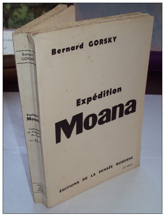 Expédition Moana De Bernard GORSKY, 1957 PECHE SOUS MARINE NOUMEA TAHITI PAPEETE NOUVELLE CALEDONIE - Géographie