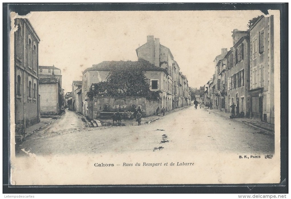 - CPA 46 - Cahors, Rues Du Rempart Et De Labarre - Cahors