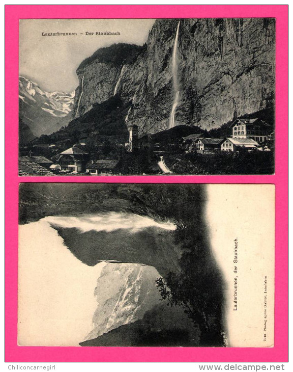 2 Cartes De Lauterbrunnen - Der Staubbach - GABLER - Lauterbrunnen