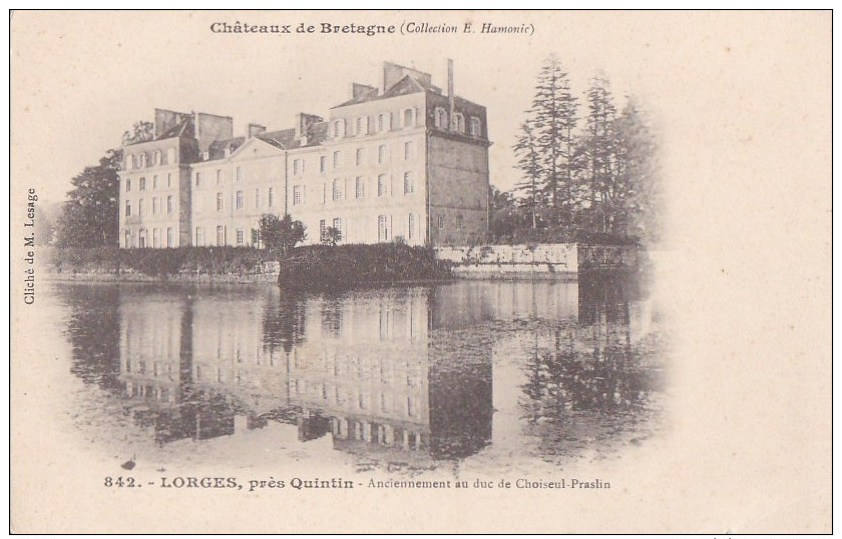 22 LORGES  CPA Précurseur   Ancien CHATEAU Du DUC De CHOISEUL PRASLIN  Joli Reflet Dans L' EAU - Altri & Non Classificati