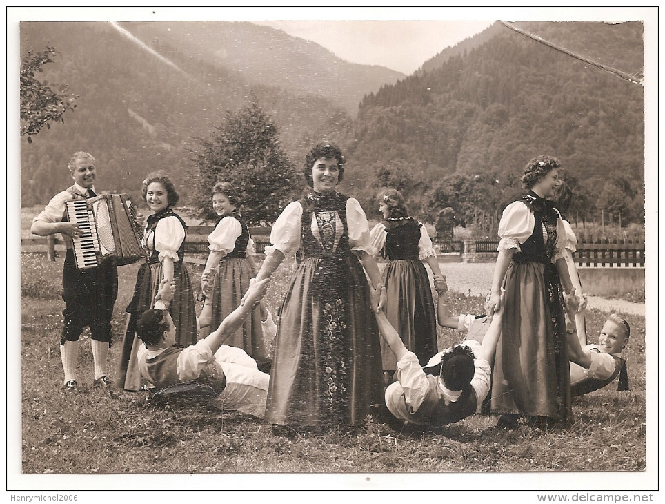 Autriche - Austria - Audans Haltest  Carte Photo Animée  1960 Accordéon - Autres & Non Classés