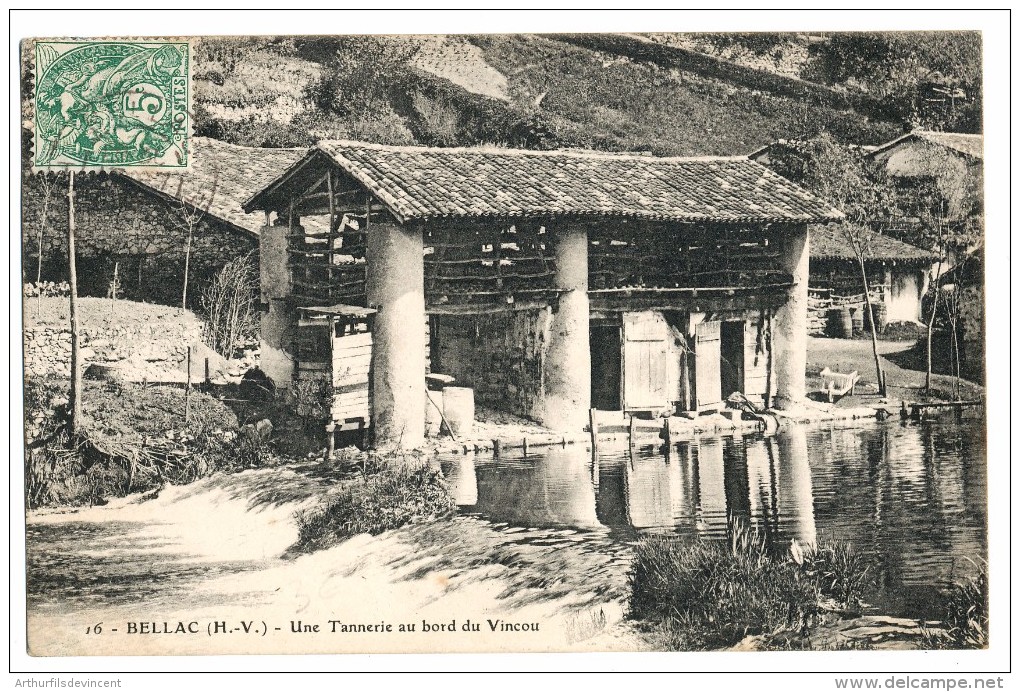 BELLAC  - UNE TANNERIE AU BORD DU VINCOU - Bellac