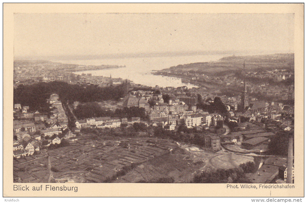 Flensburg Von Zeppelin - Blick Auf Flensburg - 2 Scans - Flensburg