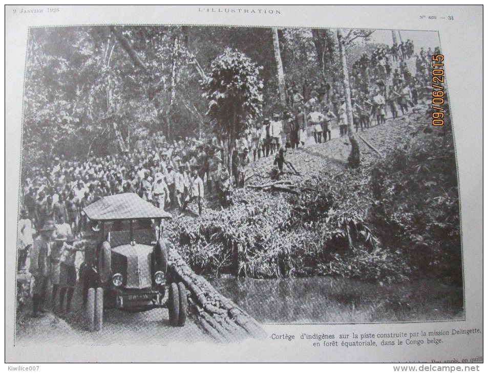 Carte Des Raids Raid Aeriens  Et Automobiles En Afrique 1926  Mission Chaumel Tranin Duverne   Citroen - Non Classificati