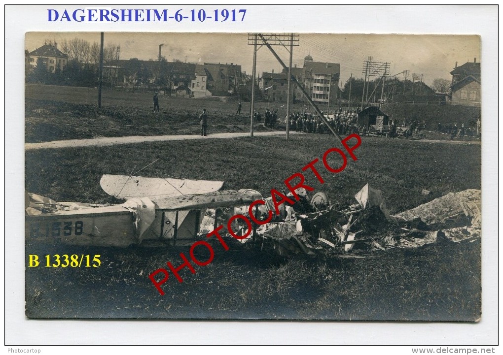 DAGERSHEIM-Avion-Flugzeug-Aircraft-Carte Photo Allemande-FOTOKARTE-Guerre14-18-1WK -Deutschland- - Boeblingen