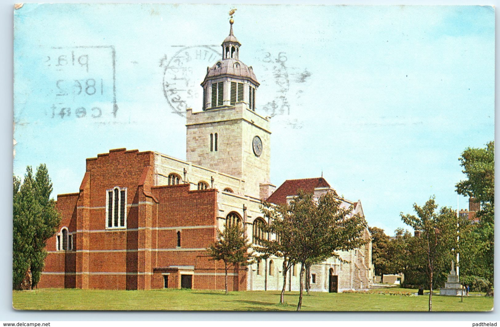 POSTCARD PORTSMOUTH CATHEDRAL RW 2 COLOUR 1962 RP ? - Portsmouth