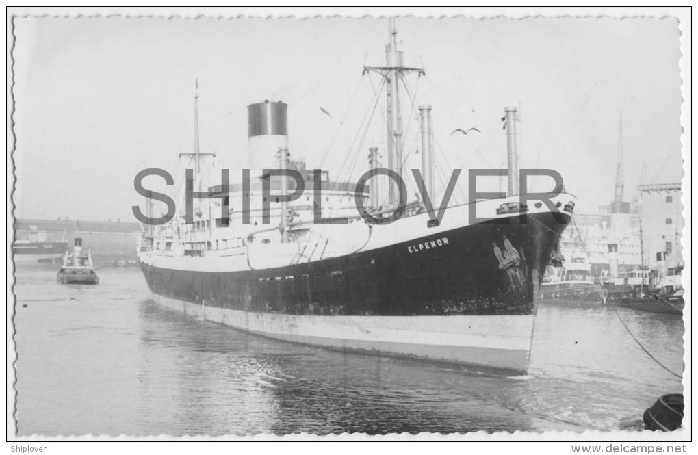 Cargo ELPENOR - Photo Ancienne Originale / Vintage Photo L.A. Baker - Bateau/ship/schiff - Bateaux