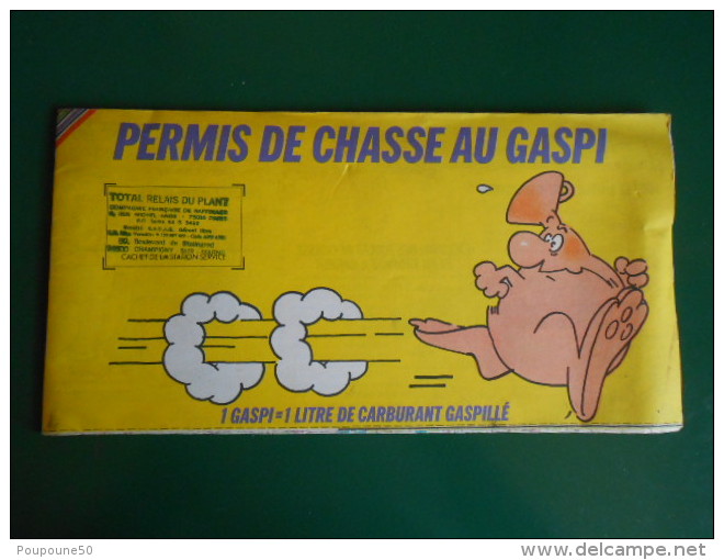 CARTE ROUTIERE  IGN 1979  FRANCE - Permis De Chasse Au Gaspi   Par TOTAL Relais Du Plant Champigny Sur Marne Bd - Carte Stradali