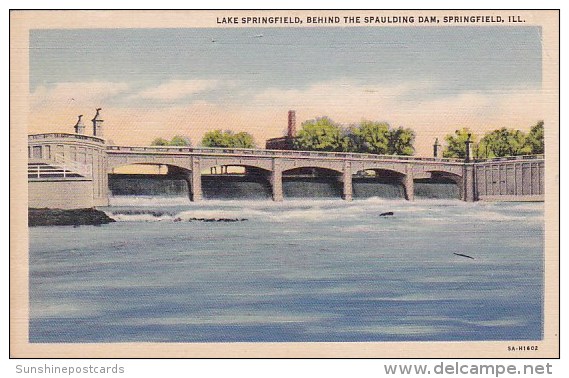Lake Springfield Behind The Spaulding Dam Springfield Illinois - Springfield – Illinois