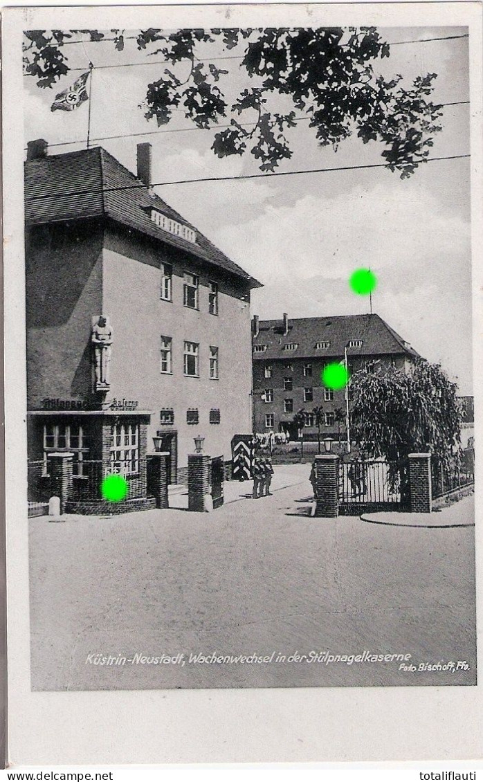 KÜSTRIN Neustadt Wachenwechsel In Der Stülpnagel Kaserne Kostrzyn Nad Odr 4.9.1940 Gelaufen - Neumark