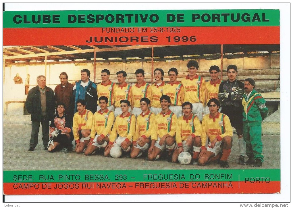 ESTADIO + EQUIPO- STADIUM + TEAM- STADE - STADION .-  " RUI NAVEGA - CLUBE DESPORTIVO " .- PORTO.- ( PORTUGAL ) - Fútbol