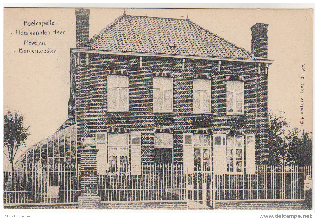 Poelkapelle, Poelcapelle, Huis Van Den Heer Nevejan, Burgemeester (pk19568) - Langemark-Pölkapelle