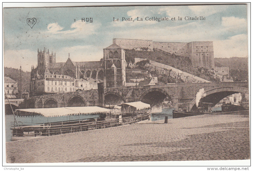 Huy, Le Pont, La Collégiale Et La Citadelle (pk19575) - Hoei