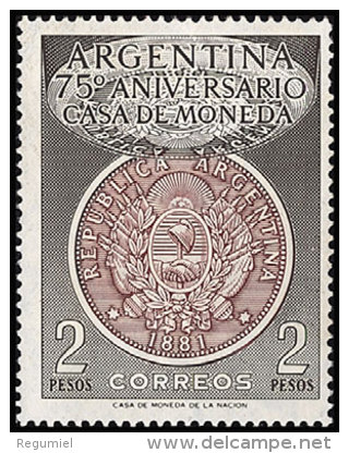 Argentina 0560 ** Foto Estandar. 1956 - Neufs