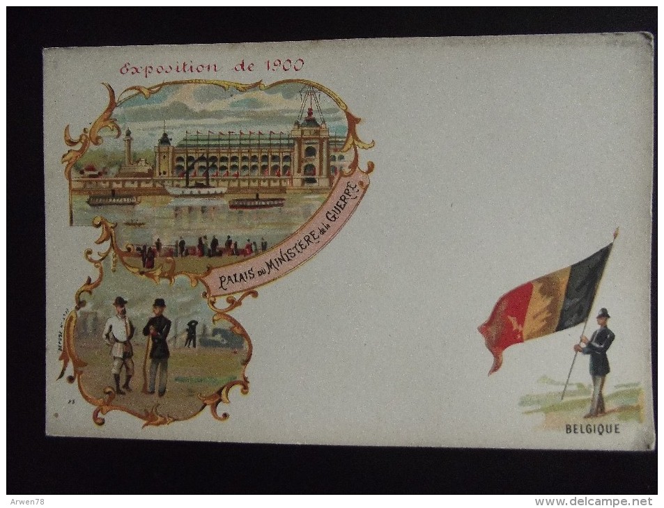 Exposition Universelle De Paris 1900 Palais Du Ministere De Le Guerre Belgique - Exhibitions