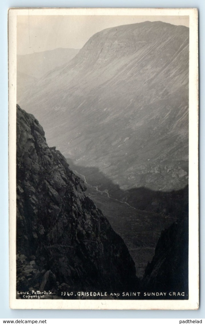 POSTCARD GRISEDALE AND SAINT SUNDAY CRAG 1940 LOWE PATTERDALE - Patterdale