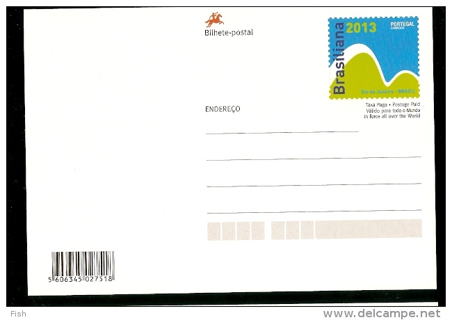 Portugal ** & Inteiro Postal, BRAZILIANA, Exposição Filatélica Mundial, Rio De Janeiro 2013 (60) - Correo Postal