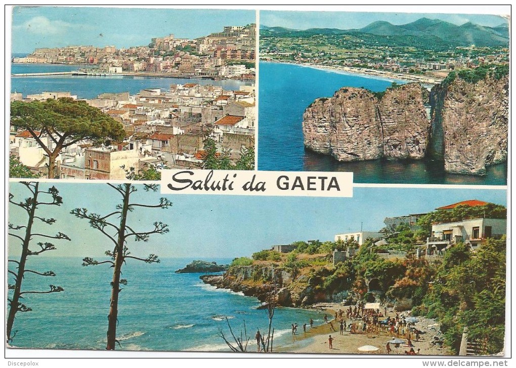 B3873 Saluti Da Gaeta (Latina) - Panorama - Vedute - Multipla / Viaggiata 1972 - Altri & Non Classificati