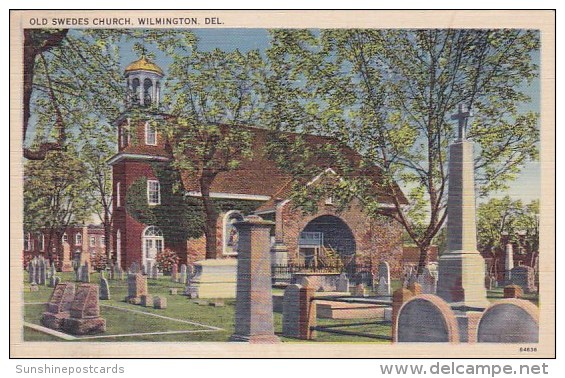 Old Swedes Church And Cenetery Wilmington Delaware 1940 - Wilmington