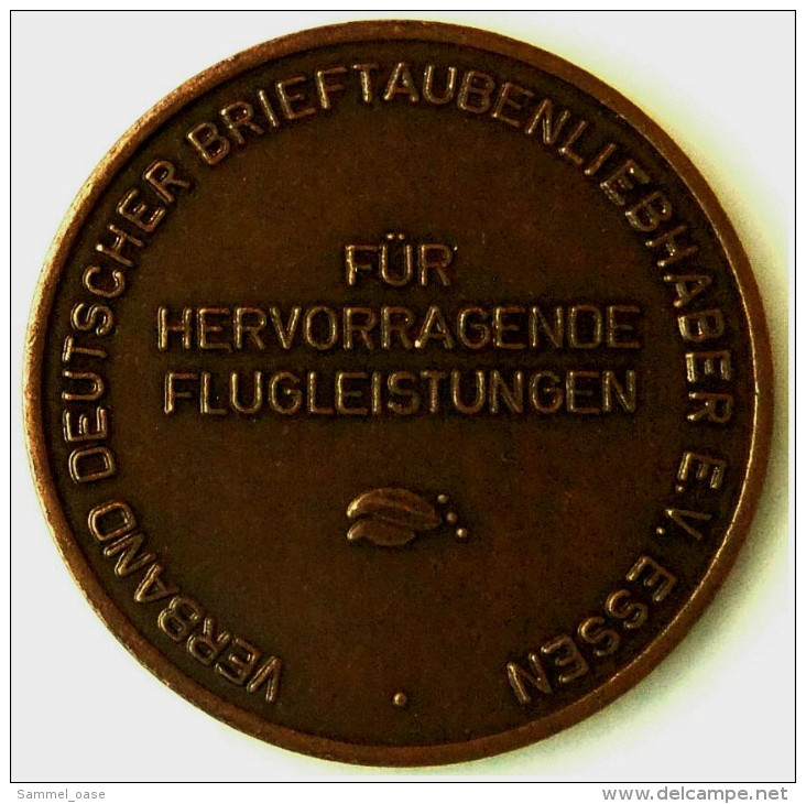 Bronze Medaille / Plakette  -  Verband Deutscher Brieftaubenliebhaber E.V. Essen  -  Aktion Sorgenkind - Sonstige & Ohne Zuordnung