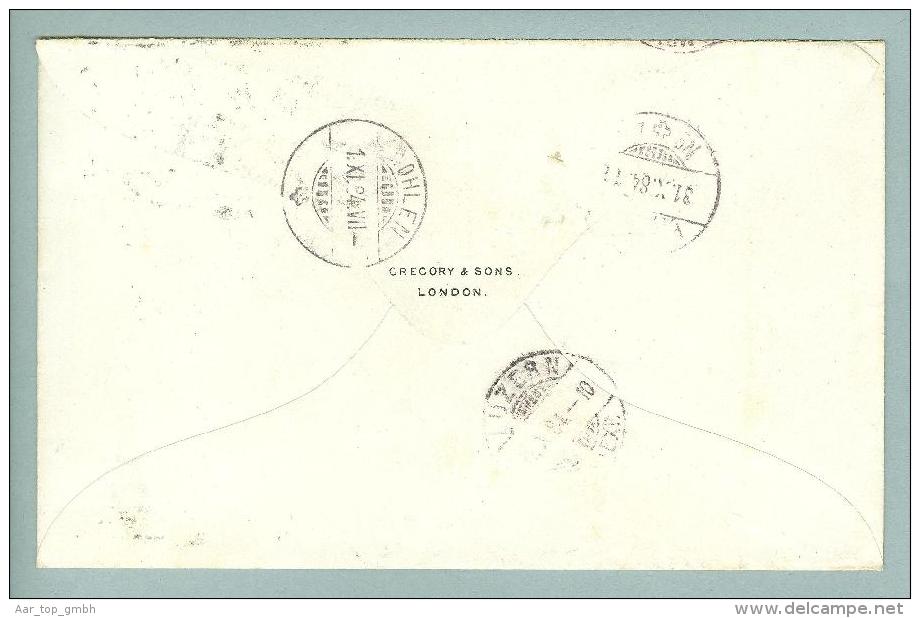 Grossbritannien 1884-10-05 London Brief Nach Wohlen CH Mit Mi# 75 - Briefe U. Dokumente