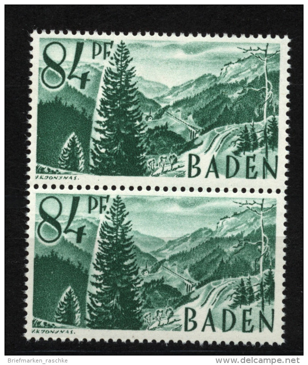 Baden,12 PF III,im Paar Mit Normalmarke,xx  (5290) - Baden