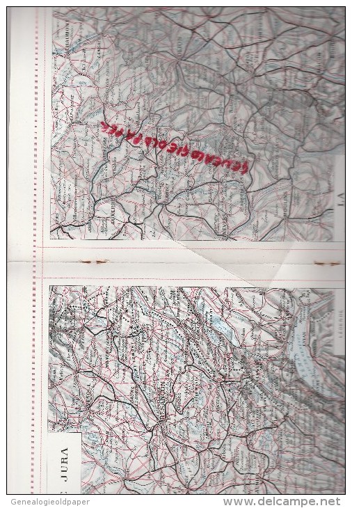 ATLAS PLM- SNCF- CHEMINS DE FER- JURA BOURGOGNE- BELFORT-BESANCON-MONTBELIARD-DOLE-POLIGNY-PONTARLIER-MOREZ-CHAMPAGNOLE-