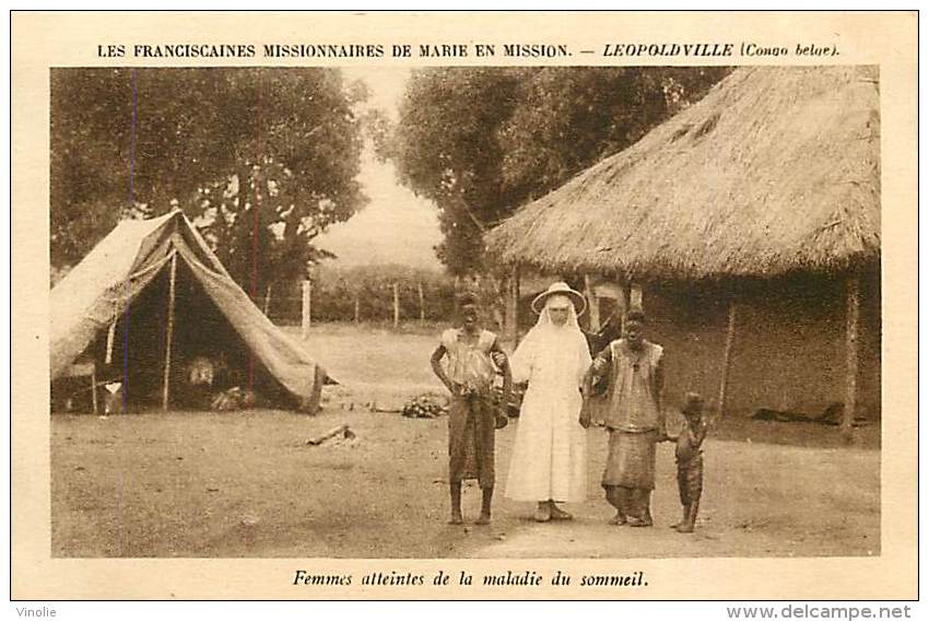 Réf : D-15-1950  :  CONGO BELGE MALADIE TROPICALE MALADIE DU SOMMEIL  LEOPOLDVILLE - Kinshasa - Leopoldville