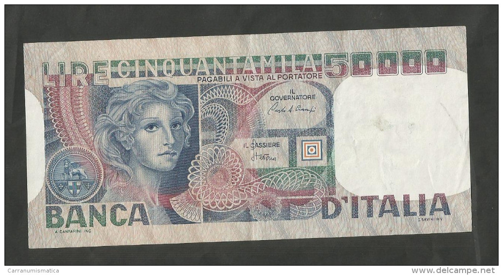 REPUBBLICA ITALIANA - 50000 Lire - VOLTO DI DONNA (Decr. 11/04/1980 - Firme: Ciampi / Stevani) - 50.000 Lire