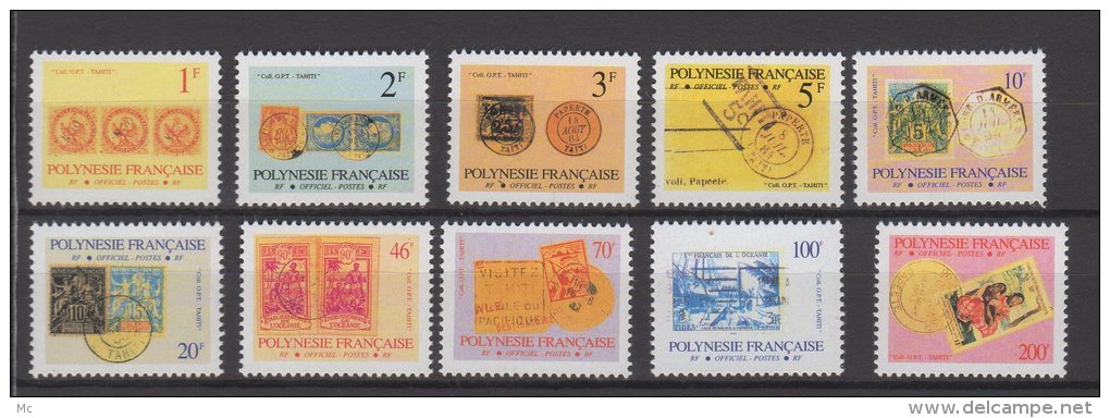 Polynésie Française - Service N° 16 / 25  Luxe ** - Dienstzegels