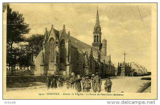 29 CONFORT ++ Abside De L'Eglise - La Route De Pont Croix-Audierne ++ - Confort-Meilars