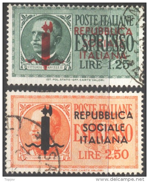 ITALIA - RSI  - EXPRESSI  - O  - 1944 - Posta Espresso