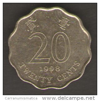 HONG KONG 20 CENTS 1998 - Hong Kong