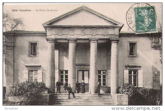 LOUDEAC 2629 LE PALAIS DE JUSTICE 1910 (PETITE ANIMATION) - Loudéac