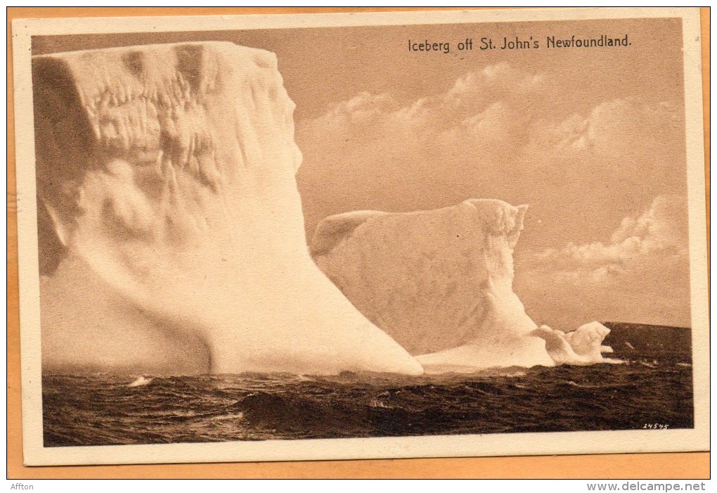 Iceberg Of St Johns Newfoundland Canada 1905 Postcard - St. John's