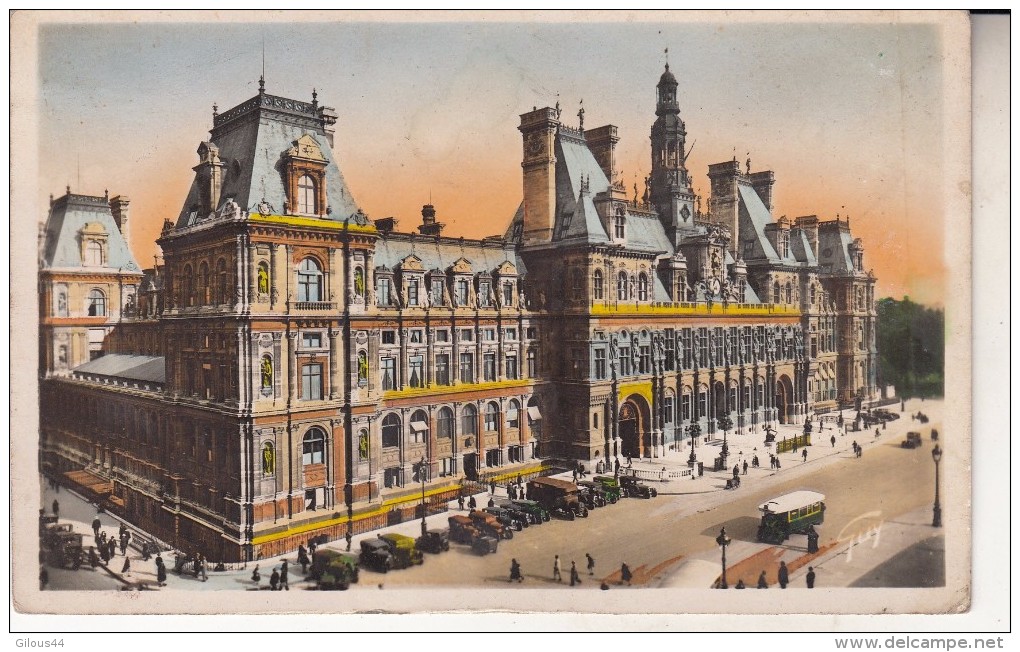 Paris  Hotel De Ville  Vers 1925 - Autres Monuments, édifices