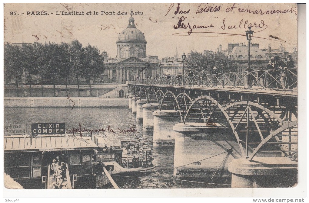 Paris L'institut Et Le Pont Des Arts - Autres Monuments, édifices