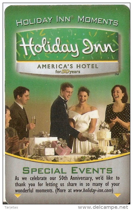 TARJETA DE HOTEL HOLIDAY INN SPECIAL EVENTS  (KEY CARD-LLAVE) COCA-COLA- COKE - Cartas De Hotels
