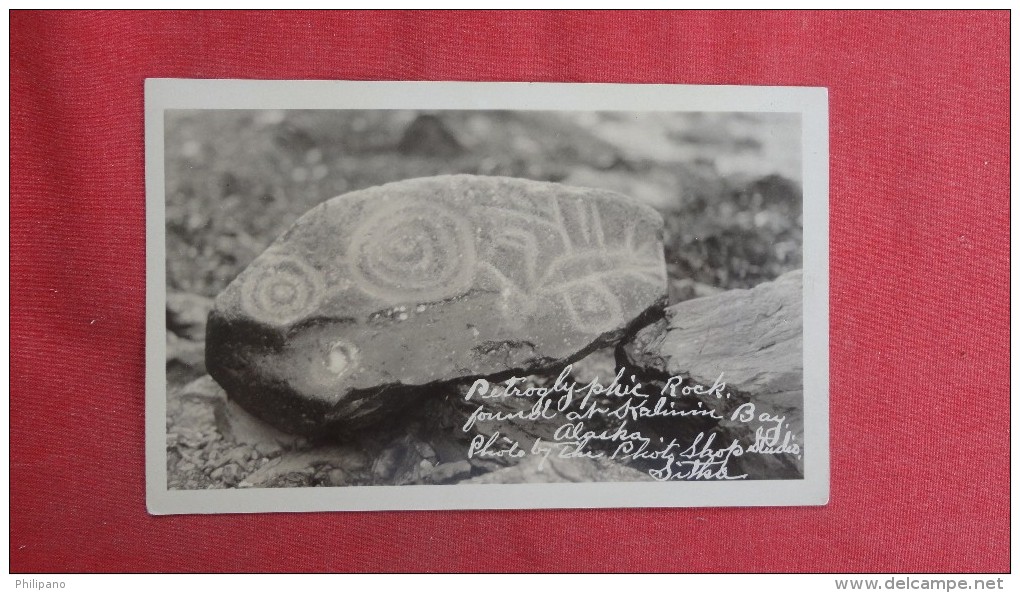 - Alaska>   RPPC   Petroglyph Rock-- --------- 1854 - Altri & Non Classificati