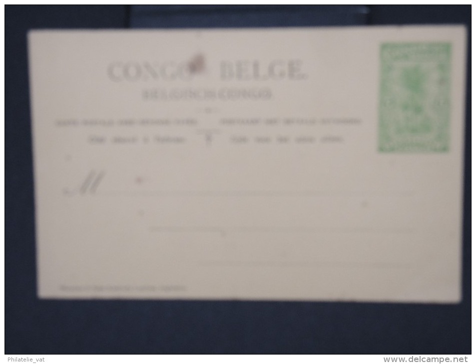 CONGO BELGE -Lot De 3 Entiers Avec Réponse   Non Voyagés      à Voir  P6215 - Stamped Stationery