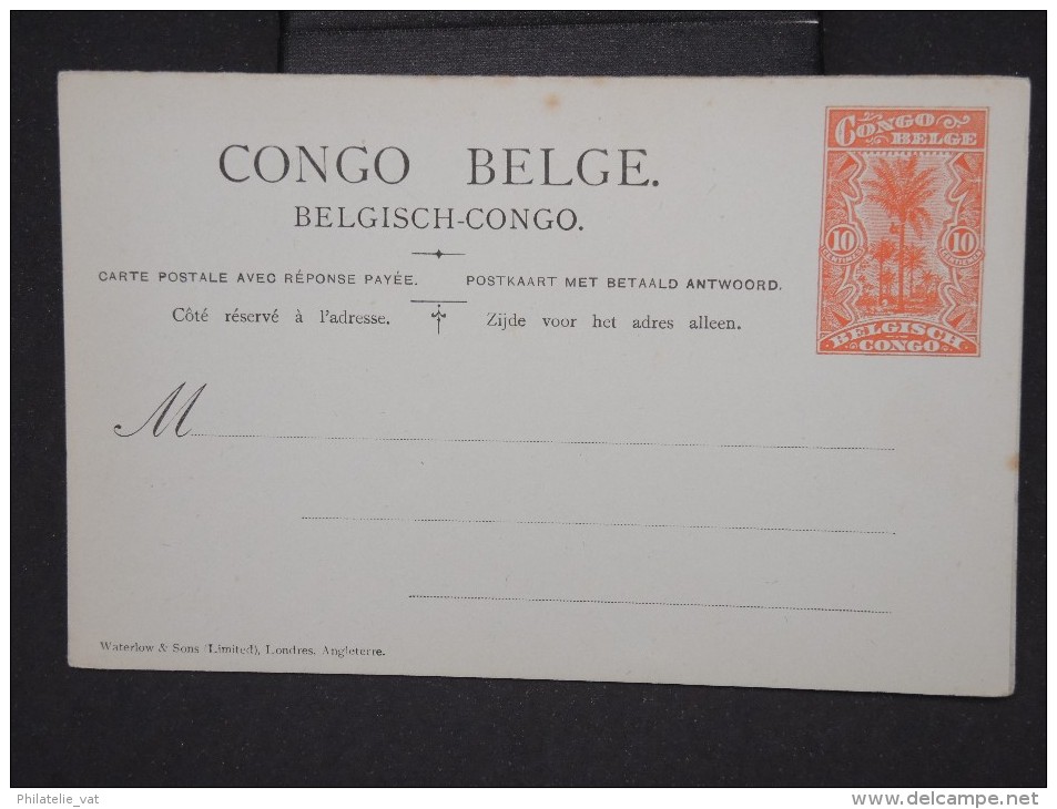 CONGO BELGE -Lot De 3 Entiers Avec Réponse   Non Voyagés      à Voir  P6215 - Enteros Postales