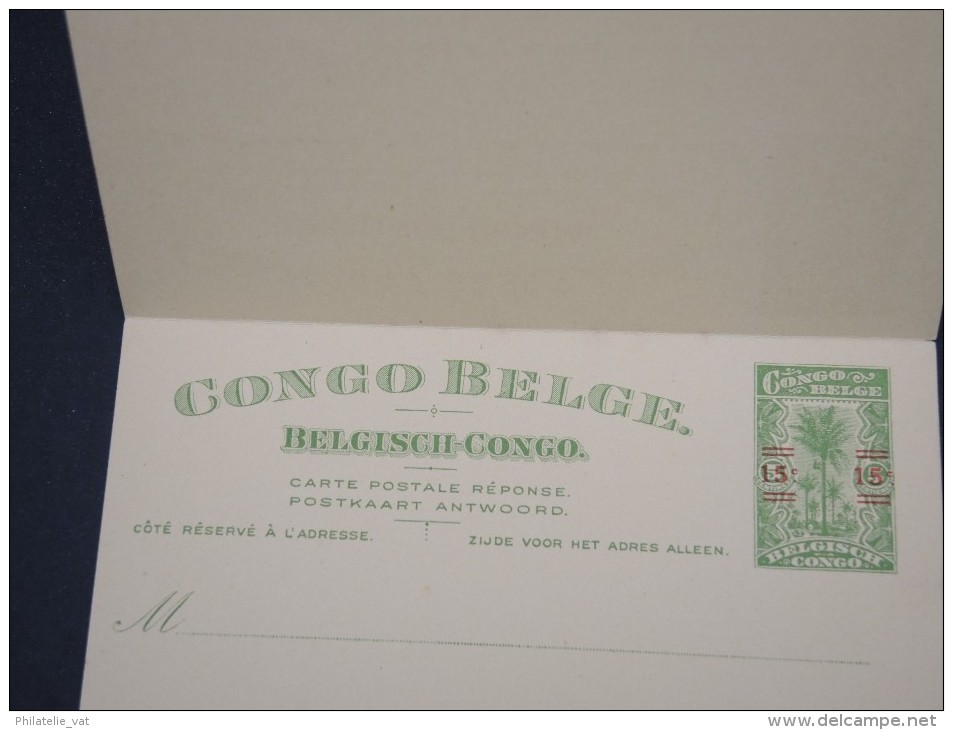 CONGO BELGE -Lot De 3 Entiers Avec Réponse   Non Voyagés      à Voir  P6215 - Stamped Stationery